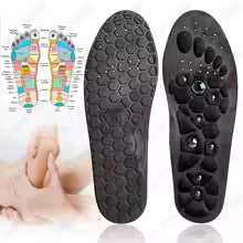 Semelles de massage d'acupression pour soulager les douleurs aux pieds avec soutien de la voûte plantaire