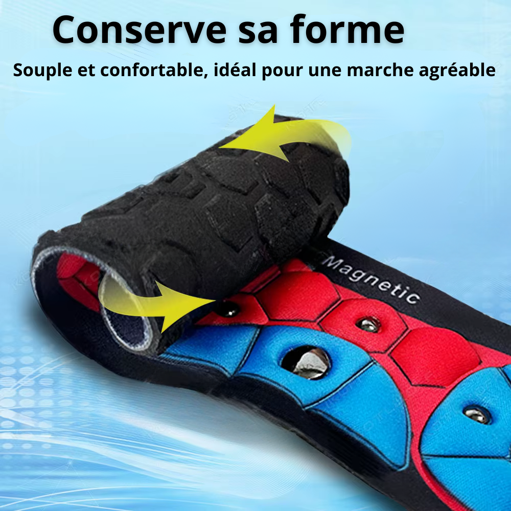 Semelles de massage d'acupression pour soulager les douleurs aux pieds avec soutien de la voûte plantaire